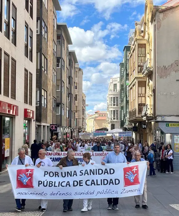 Manifestación, Zamora sanidad