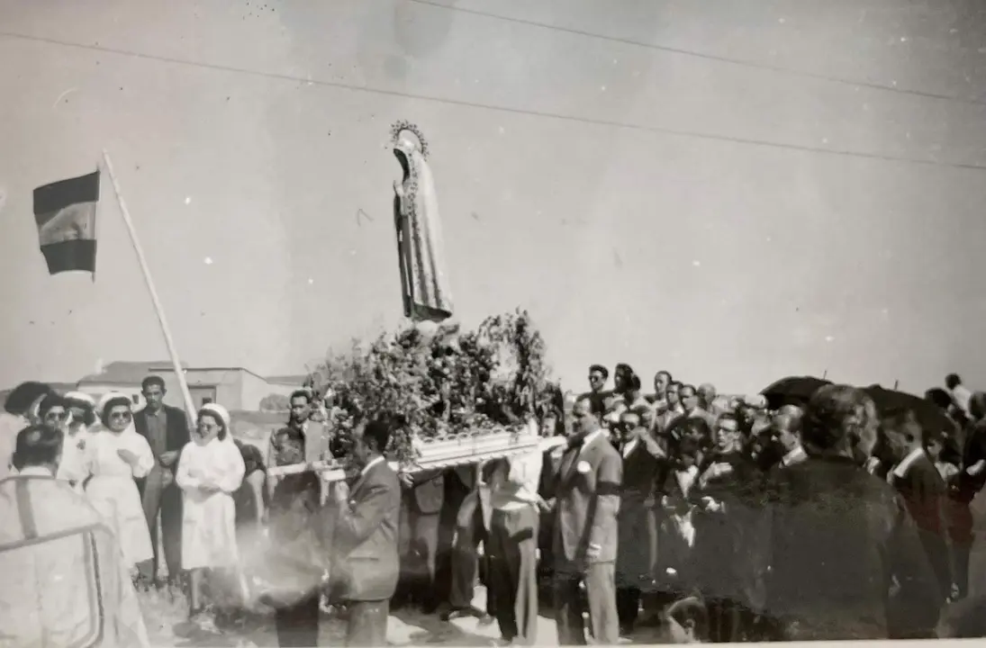 Fotografías históricas de la Festividad Virgen de Fátima en la parroquia de San Vicente. Imágenes: Diócesis de Zamora
