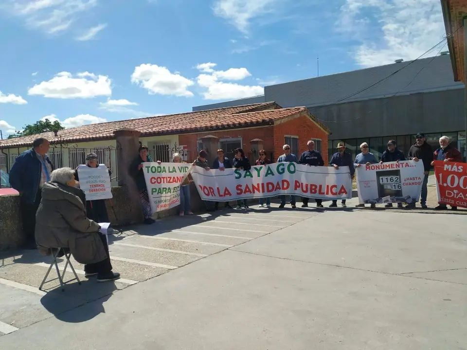 88 protesta de la Plataforma en Defensa de la Sanidad Pública de Sayago. Fotografía: CEDIDA