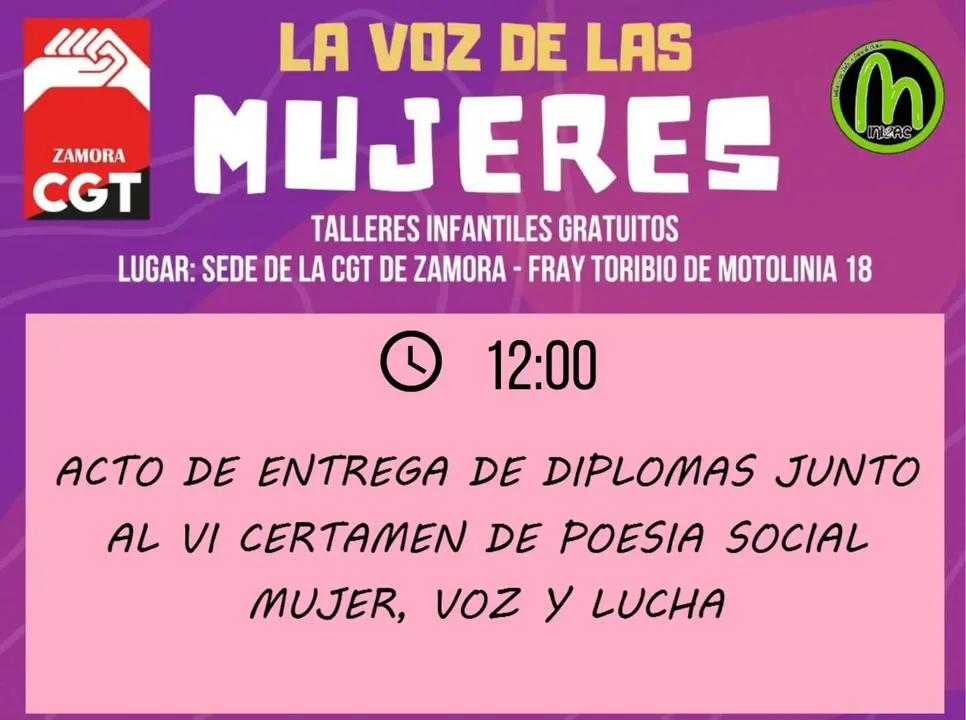 cartel de la entrega de premios