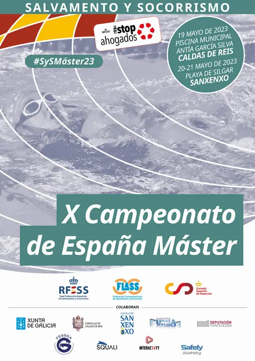 2023-05-17 IMAGEN Cartel X Cto de España Máster de Salvamento y Socorrismo