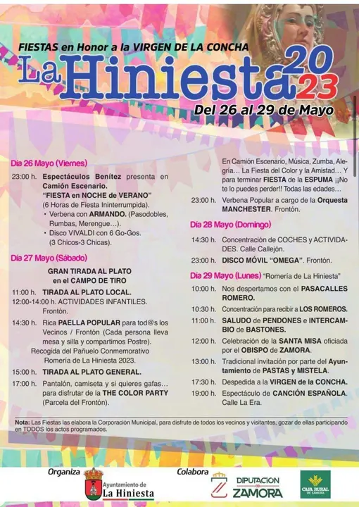 cartel fiestas la Hiniesta