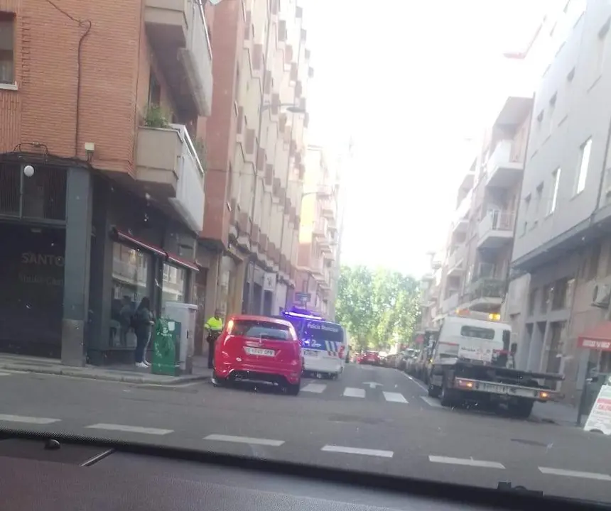 Accidente en la calle Pablo Morillo