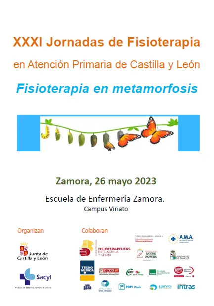 Cartel de las XXXI Jornadas de Fisioterapia en Atención Primaria en Castilla y León
