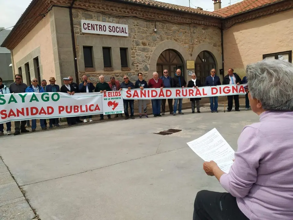 90 protesta de la Plataforma en Defensa de la Sanidad Pública de Sayago. Fotografía: CEDIDA