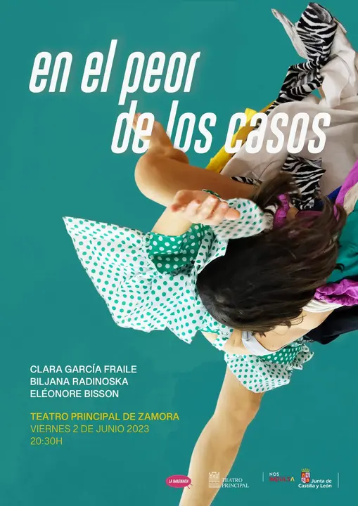 Cartel En el peor de los casos. Programación Teatro Principal Junio