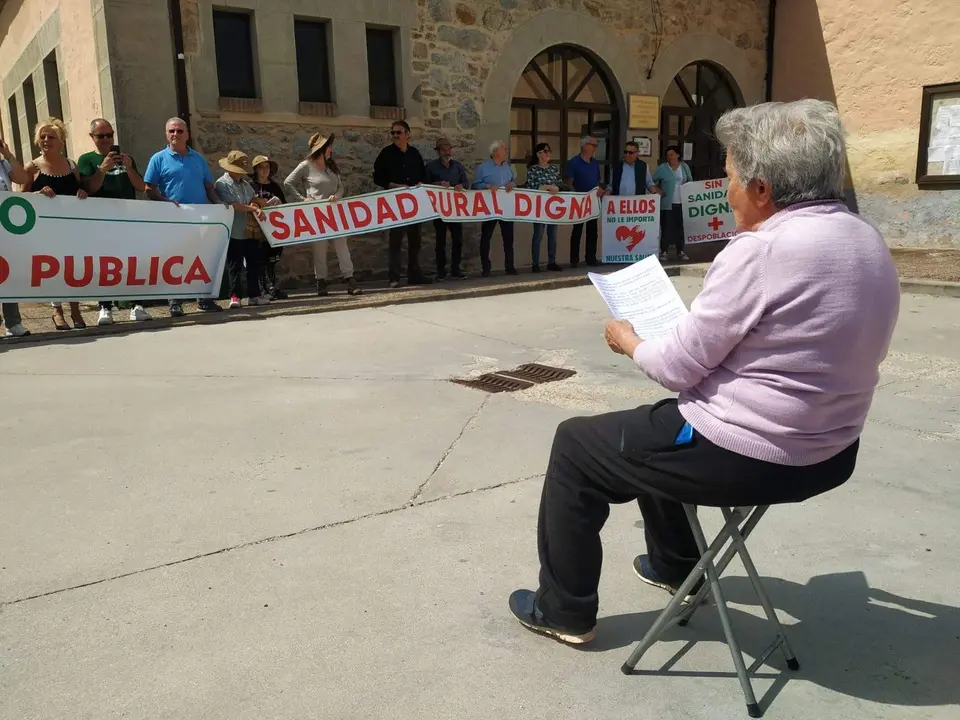 92 protesta de la Plataforma en Defensa de la Sanidad Pública de Sayago. Fotografía: CEDIDA