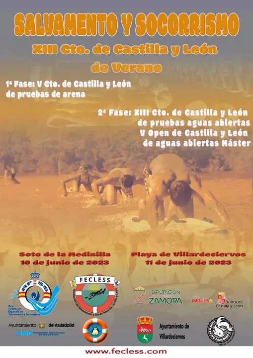 Cartel XIII Campeonato de Castilla y León de Verano de Salvamento y Socorrismo