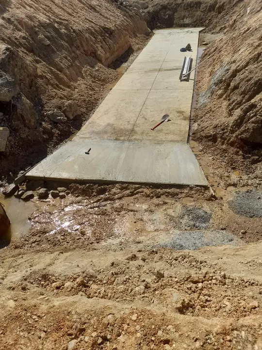 Trabajos reparación en la carretera ZA-912