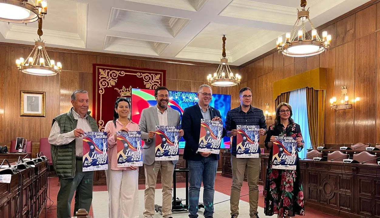 Presentación campeonato de tenis de mesa