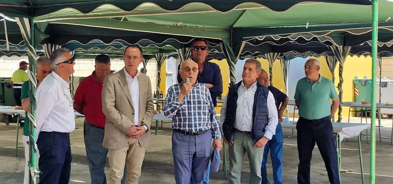 Félix González Ares junto a Ángel Blanco
