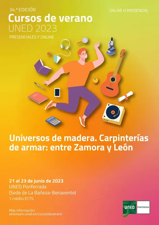 Cartel Universos de Madera