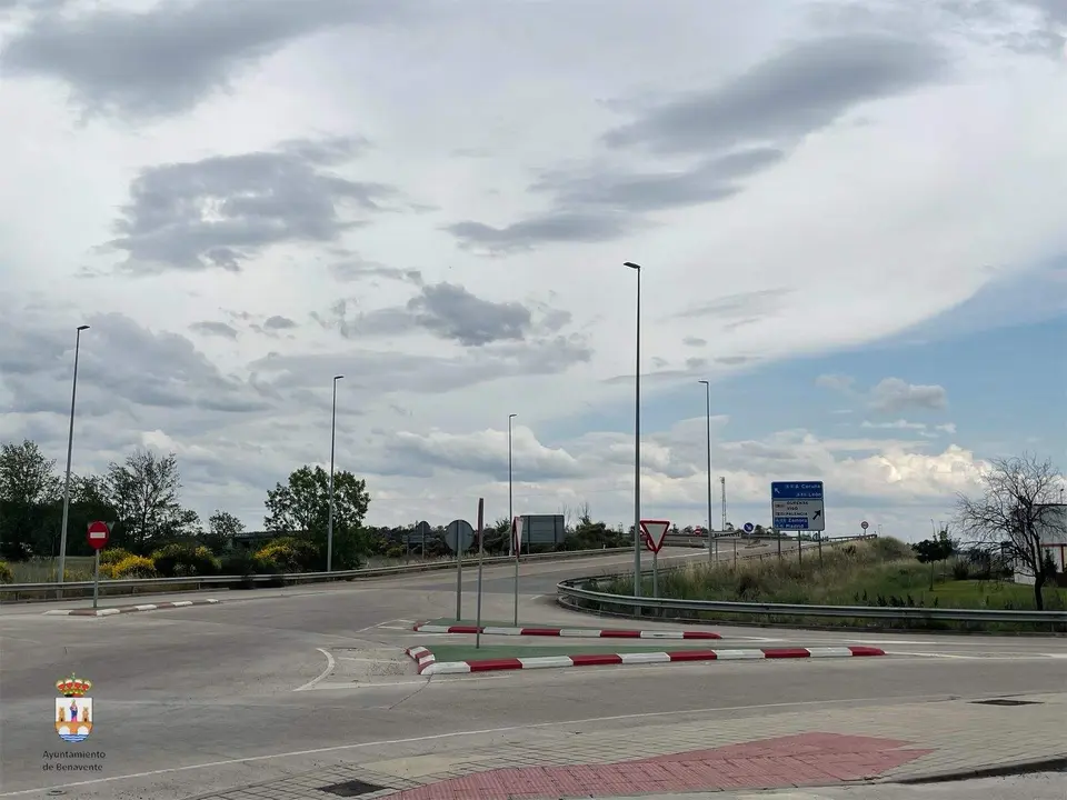 Obras ramal al Centro de Transportes de Benavente