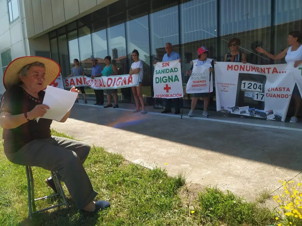 94 protesta de la Plataforma en Defensa de la Sanidad Pública de Sayago. Fotografía: CEDIDA