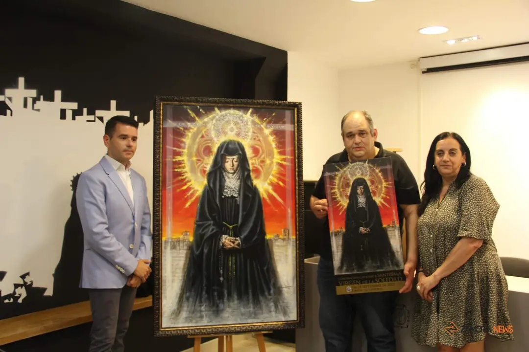 Juan Francisco Martínez Zamora, autor de la obra protagonista del cartel de la Coronación de La Soledad