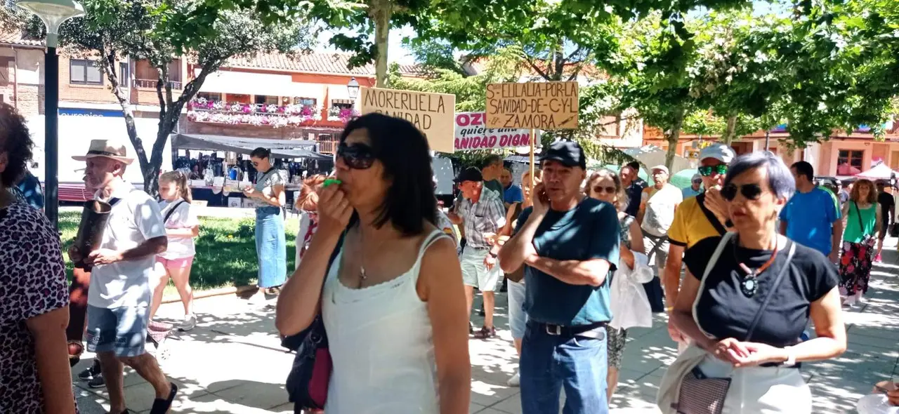 Protesta sanidad Tábara