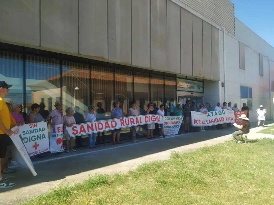 95 protesta de la Plataforma en Defensa de la Sanidad Pública de Sayago. Fotografía: CEDIDA