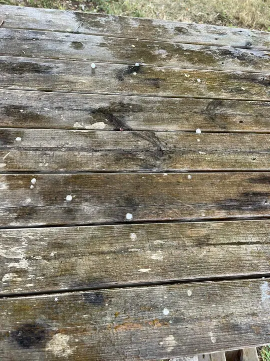 Granizo en el Tera. Imagen de archivo