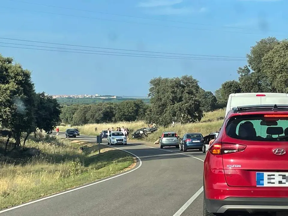Accidente en Santa Cristina de la Polvorosa