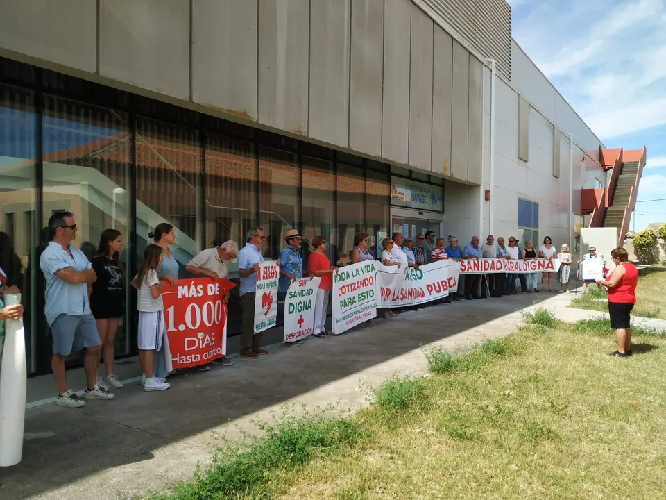 96 protesta de la Plataforma en Defensa de la Sanidad Pública de Sayago. Fotografía: CEDIDA