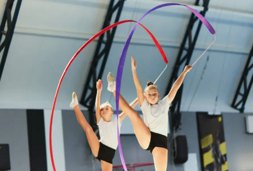 Gimnasia rítmica. Fotografía de archivo