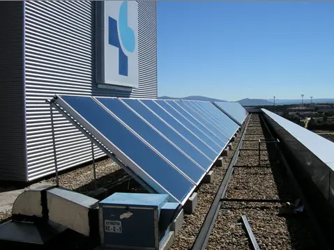 Placas solares en un hospital de la red SACYL