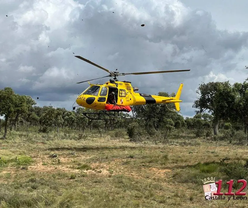 Helic&oacute;ptero 112. Fotograf&iacute;a: 112 CyL