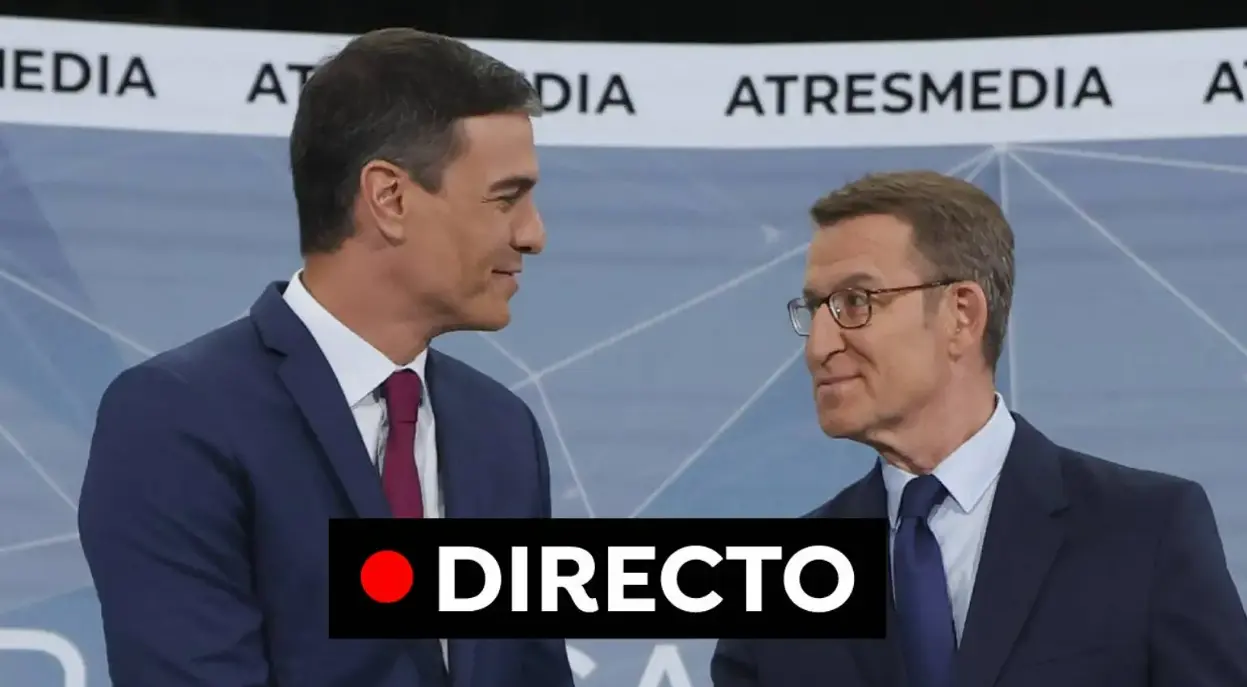 Inicio del cara a cara entre Pedro Sánchez y Alberto Núñez Feijóo en Antena 3