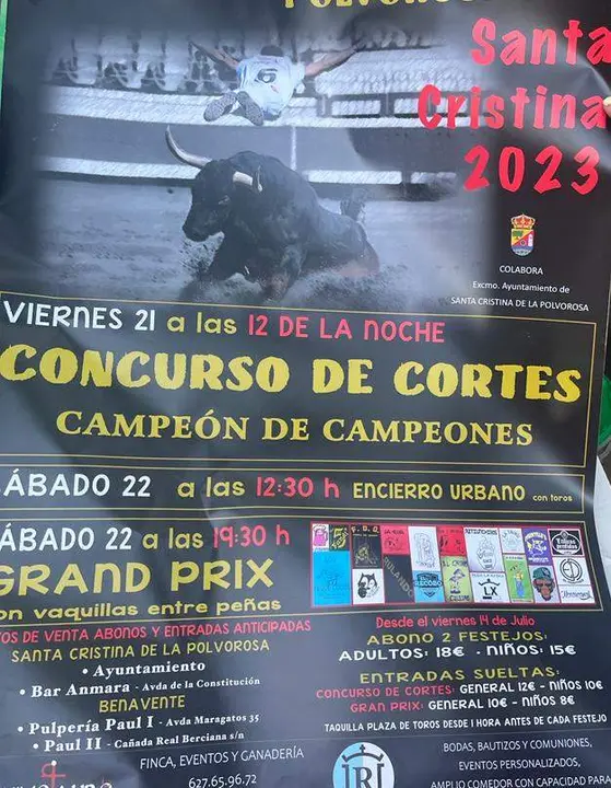 Santa Cristina, concurso de cortes