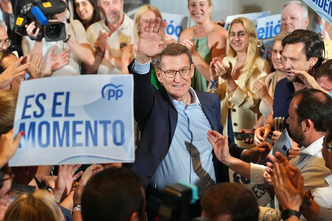 Alberto Núñez Feijóo tras el cara a cara con pedro Sánchez. Fotografía: @NunezFeijoo