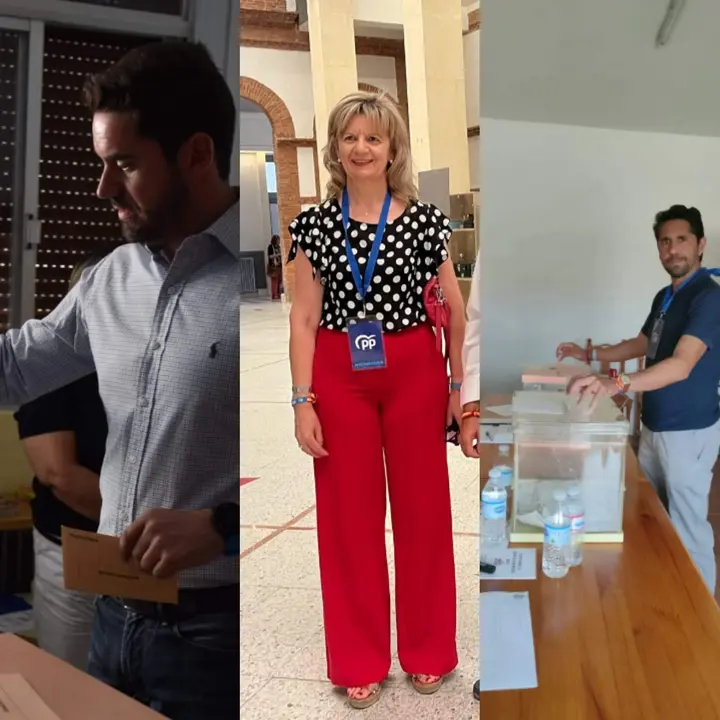 Antidio Fagúndez, Elvira Velasco y Óscar Ramajo