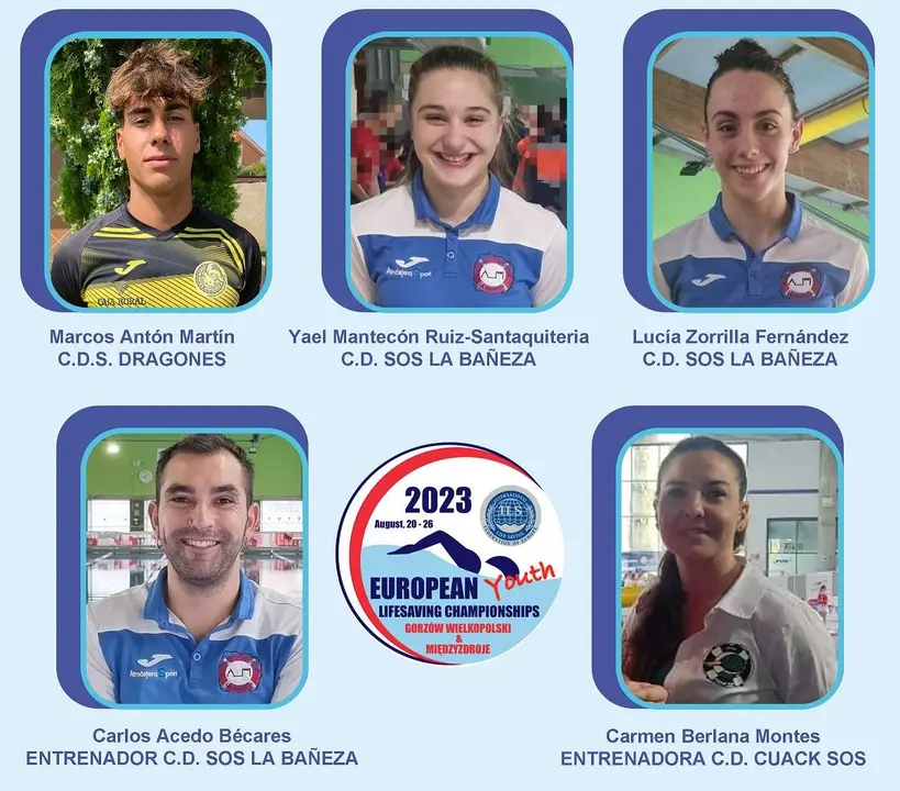 2023-07-24 IMAGEN Miembros de CyL en el Europeo de Salvamento y Socorrismo