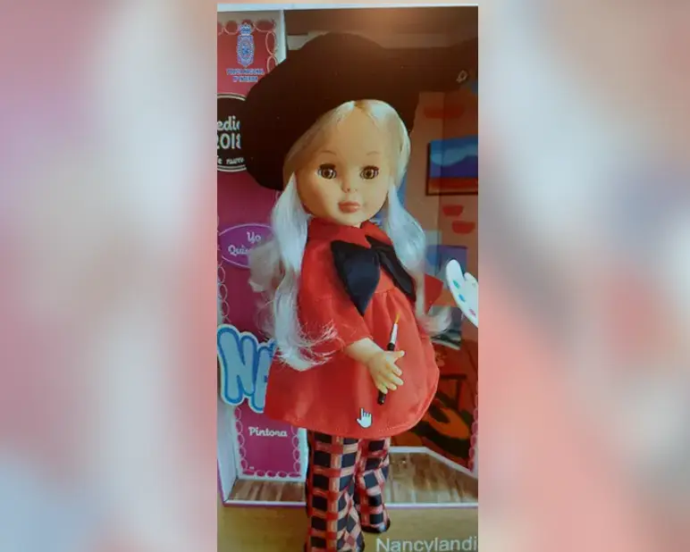 Muñeca Nancy. Fotografía: Policía Nacional