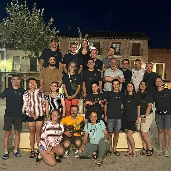 jóvenes peregrinos en Zamora