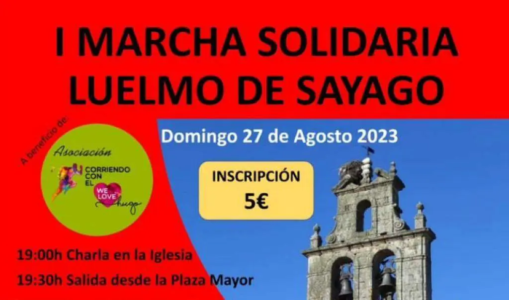 cartel de la marcha solidaria de Luelmo
