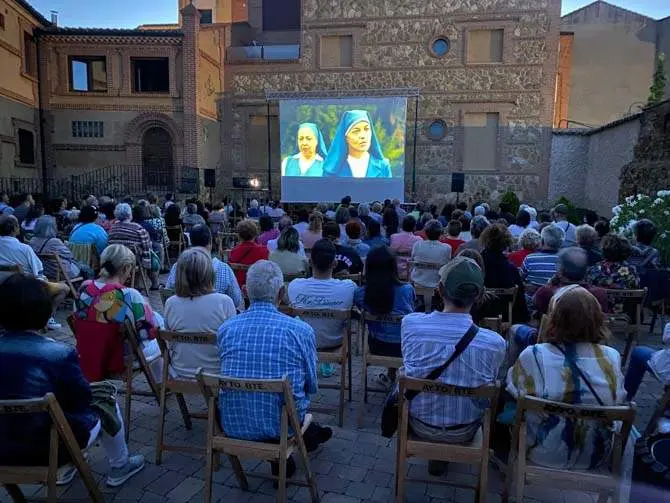 Proyección del cine de verano en Benavente. Fotografía: Interbenavente