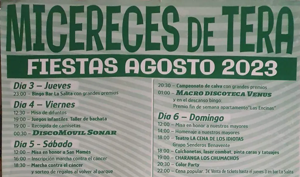 Fiestas Micereces de Tera