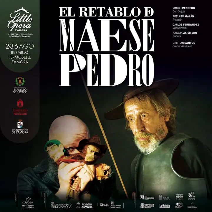 Cartel "El retablo del maese Pedro" del festival Little Opera