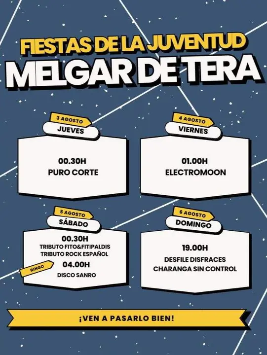 Cartel fiestas Melgar de Tera