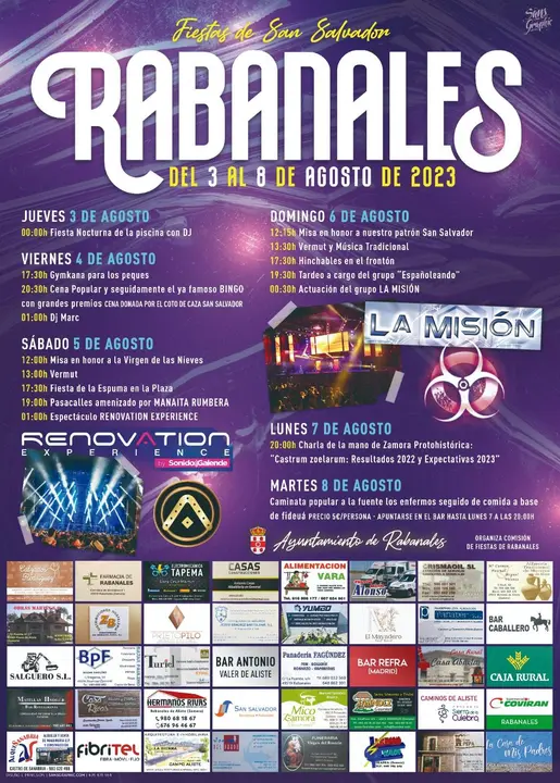cartel de fiestas Rabanales