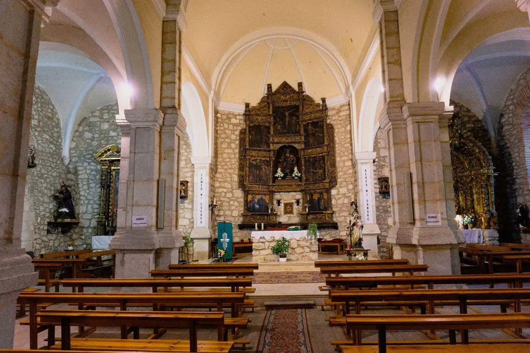 Retablo Mayor de la iglesia parroquial de San Mamés en Burgos. Fotografía: Hispania Nostra