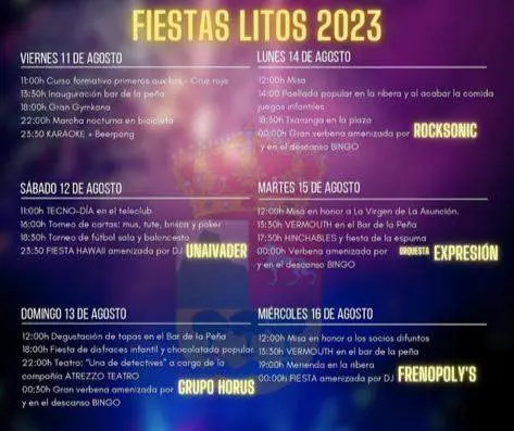 cartel de fiestas, Litos