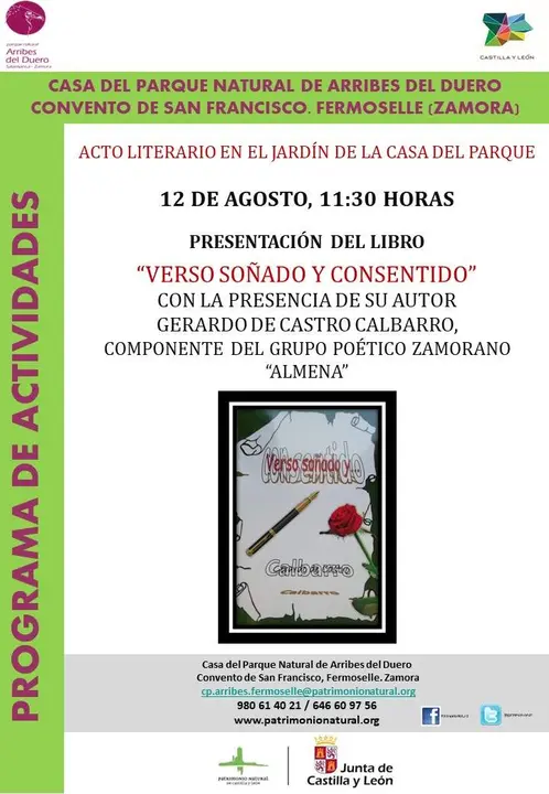 Cartel presentacion Libro 12 agosto
