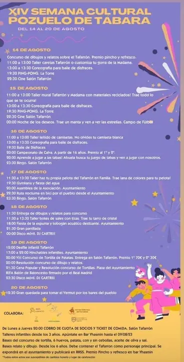 Semana Cultural, Pozuelo de Tábara