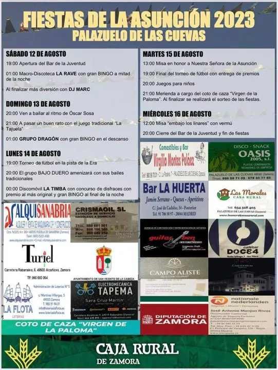 cartel Palazuelo de las Cuevas