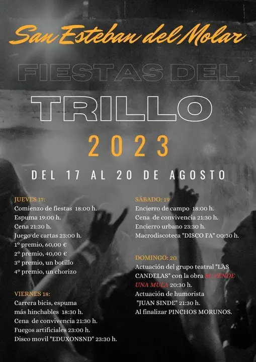 Cartel de fiestas San Esteban