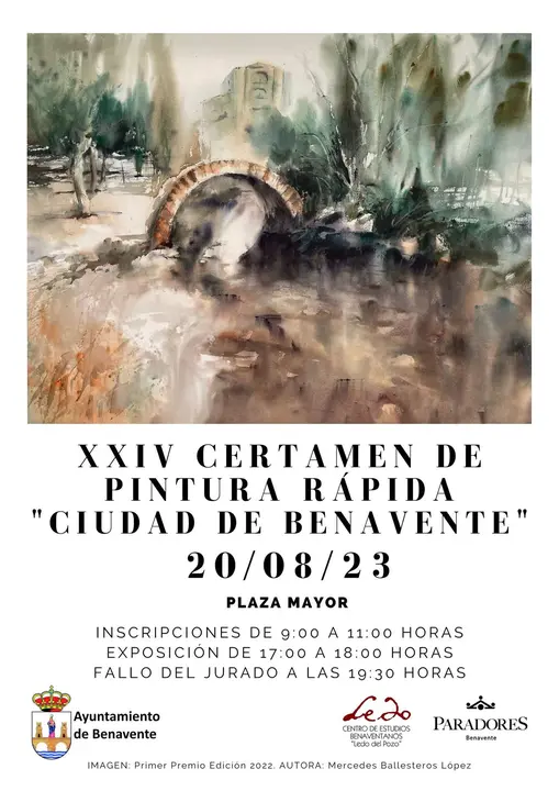 Cartel XXIV Certamen de Pintura Rápida