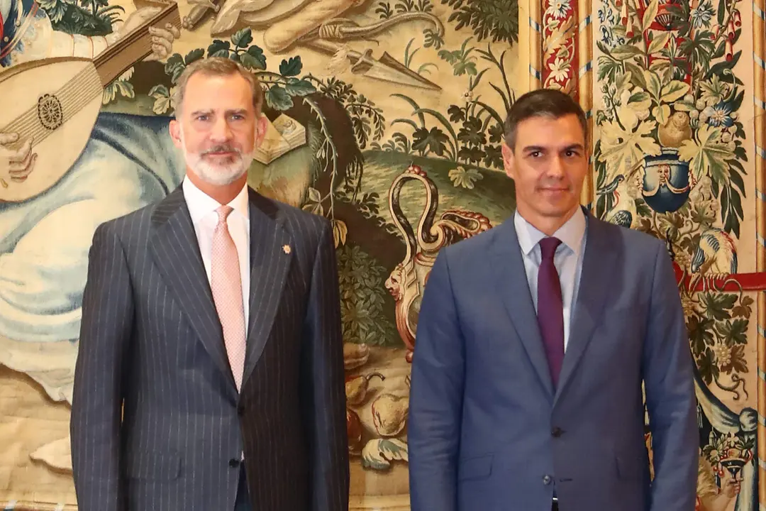 Pedro Sánchez y el Rey Felipe