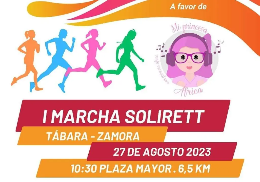 Cartel de la primera marcha solidaria 'Solirett'