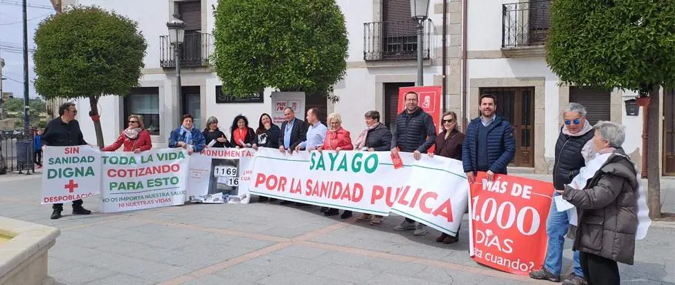 PSOE Sayago. Concentración Sanidad Pública